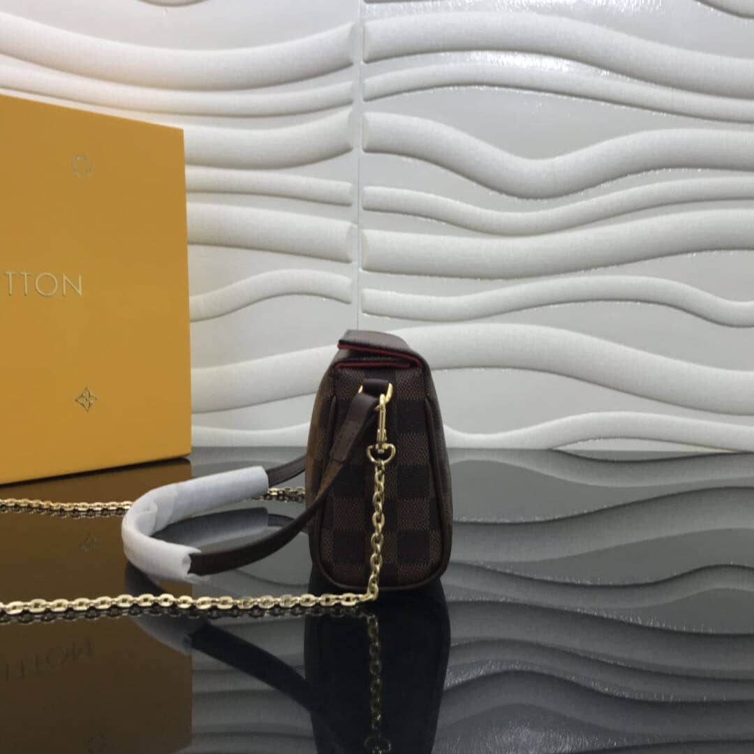 Louis Vuitton Damier Ebene Recital Shoulder Leather Bag Replica - DEEPREPS