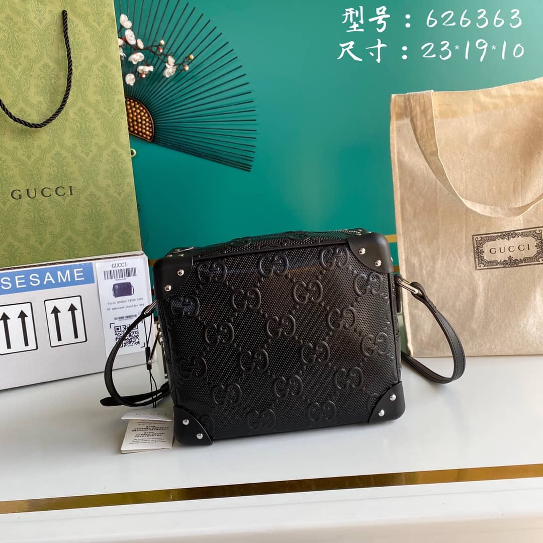 Gucci Supreme GG Leather Square Shoulder Bag Replica 626363 - DEEPREPS