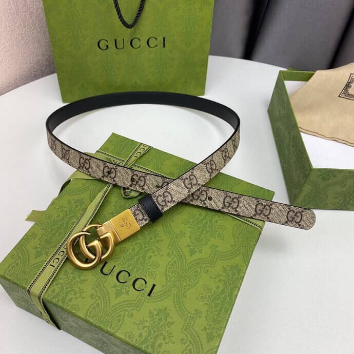 7 Star Gucci Leather Belt 20mm For Lady - DEEPREPS