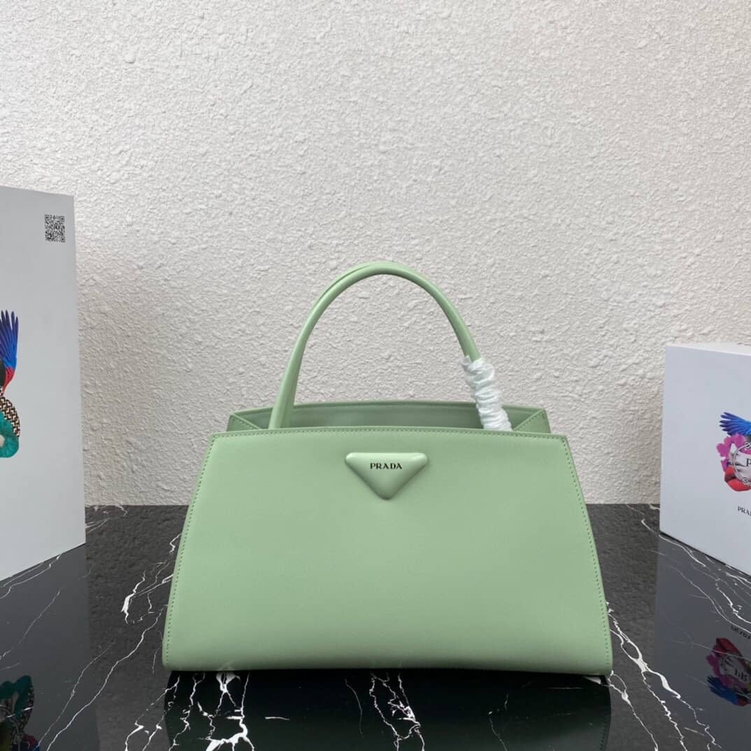 Prada Small Brushed Leather Replica Tote - DEEPREPS