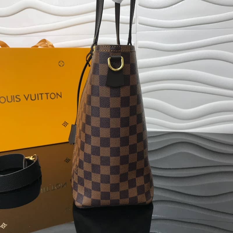 Louis Vuitton Jersey Damier Ebene Canvas Magnolia Bag Black Replica N44041 - DEEPREPS