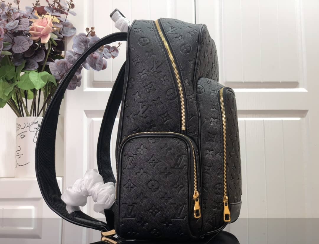 Louis Vuitton x NBA Basket Replica Backpack Grain Leather Monogram Black M57972 - DEEPREPS