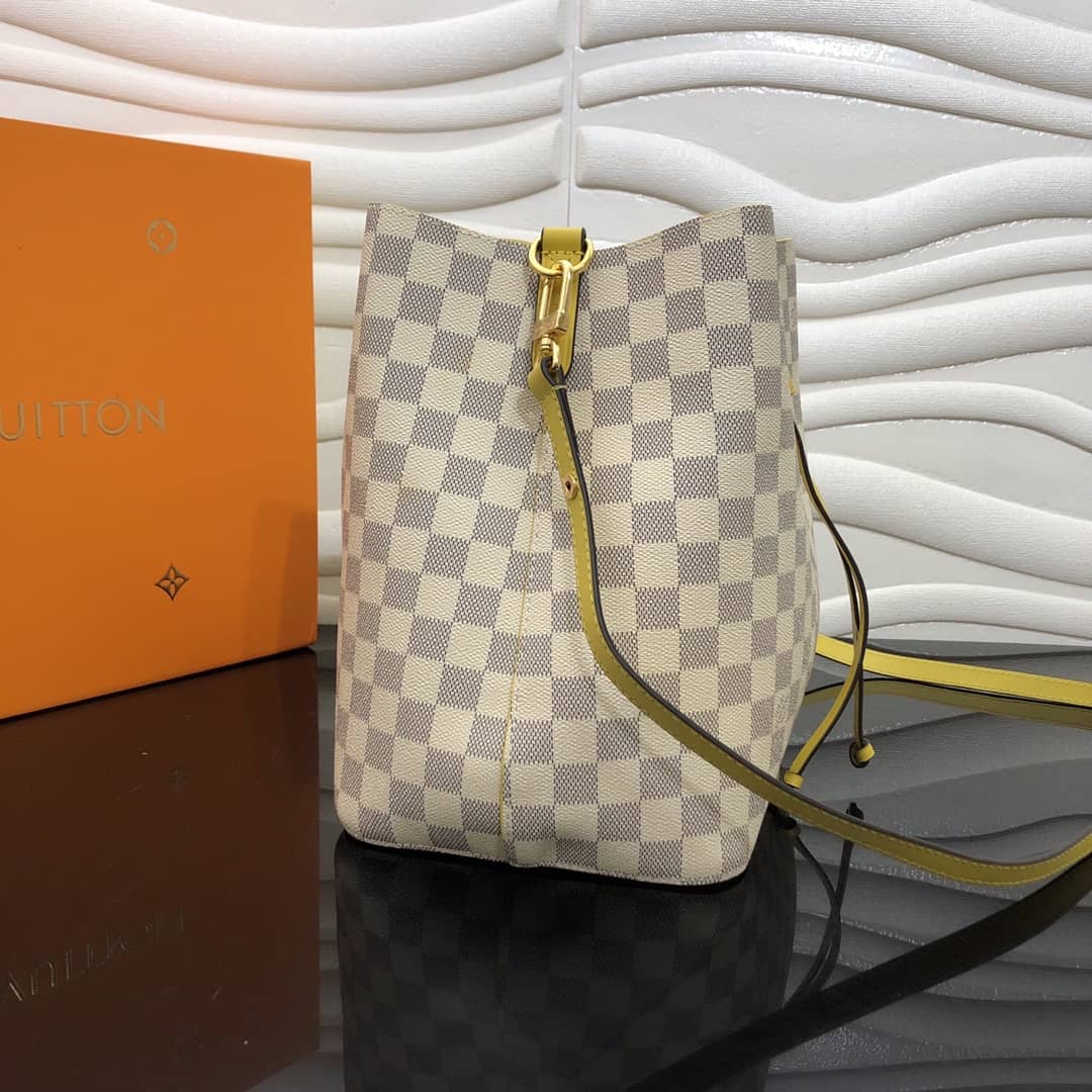 Louis Vuitton Neonoe Replica Bucket Bag Beige Yellow M44020 - DEEPREPS