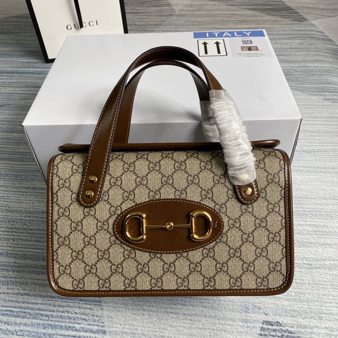 Gucci 1955 Horsebit Small Top Handle Bag Replica 627323 - DEEPREPS