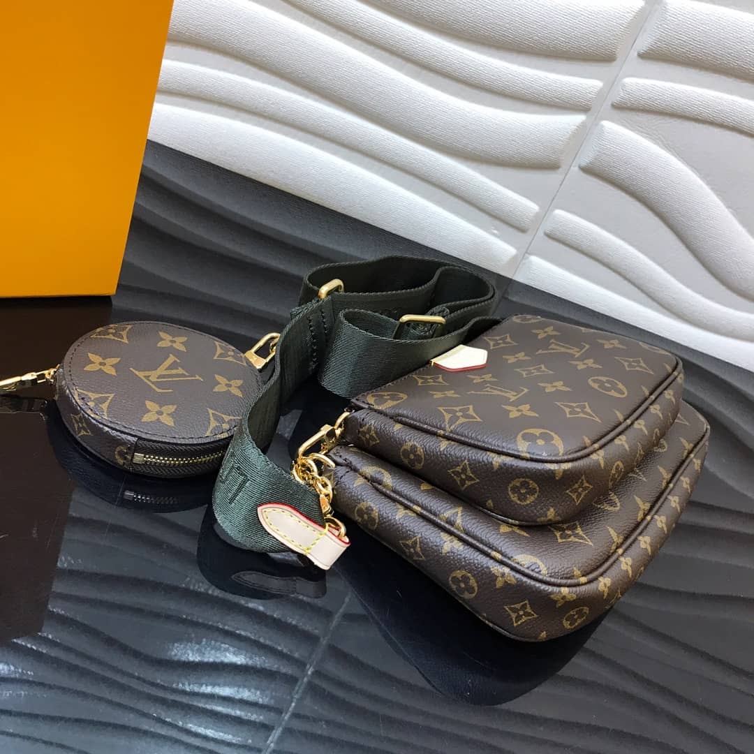 Louis Vuitton Monogram Canvas Multi Pochette Replica Green M44823 - DEEPREPS