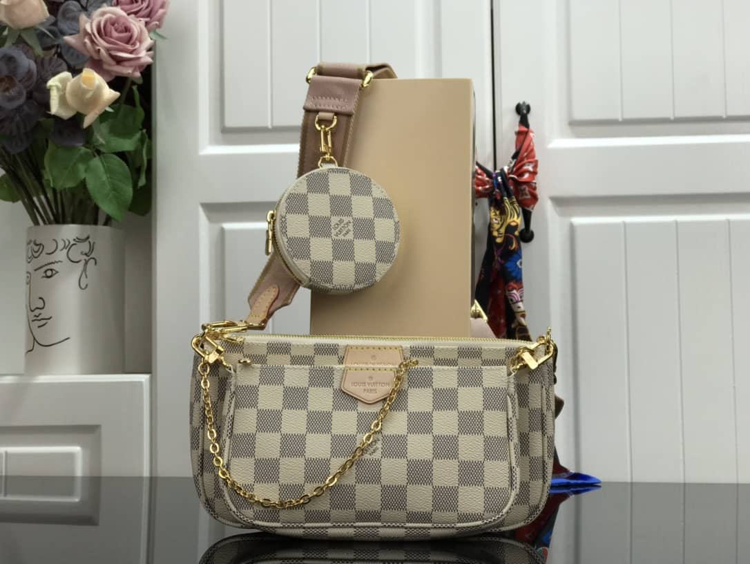 Louis Vuitton Multi Damier Azur Replica Pochette M44813 - DEEPREPS