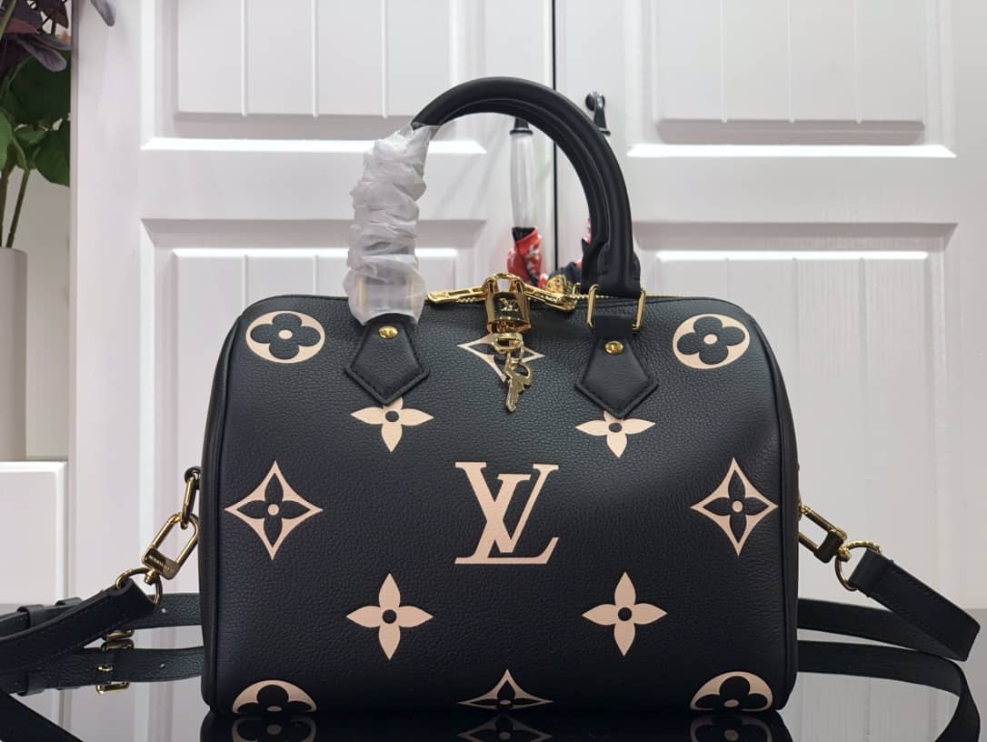 Louis Vuitton Monogram Empreinte Speedy Bandoulière 25 Replica Bag M58947 - DEEPREPS