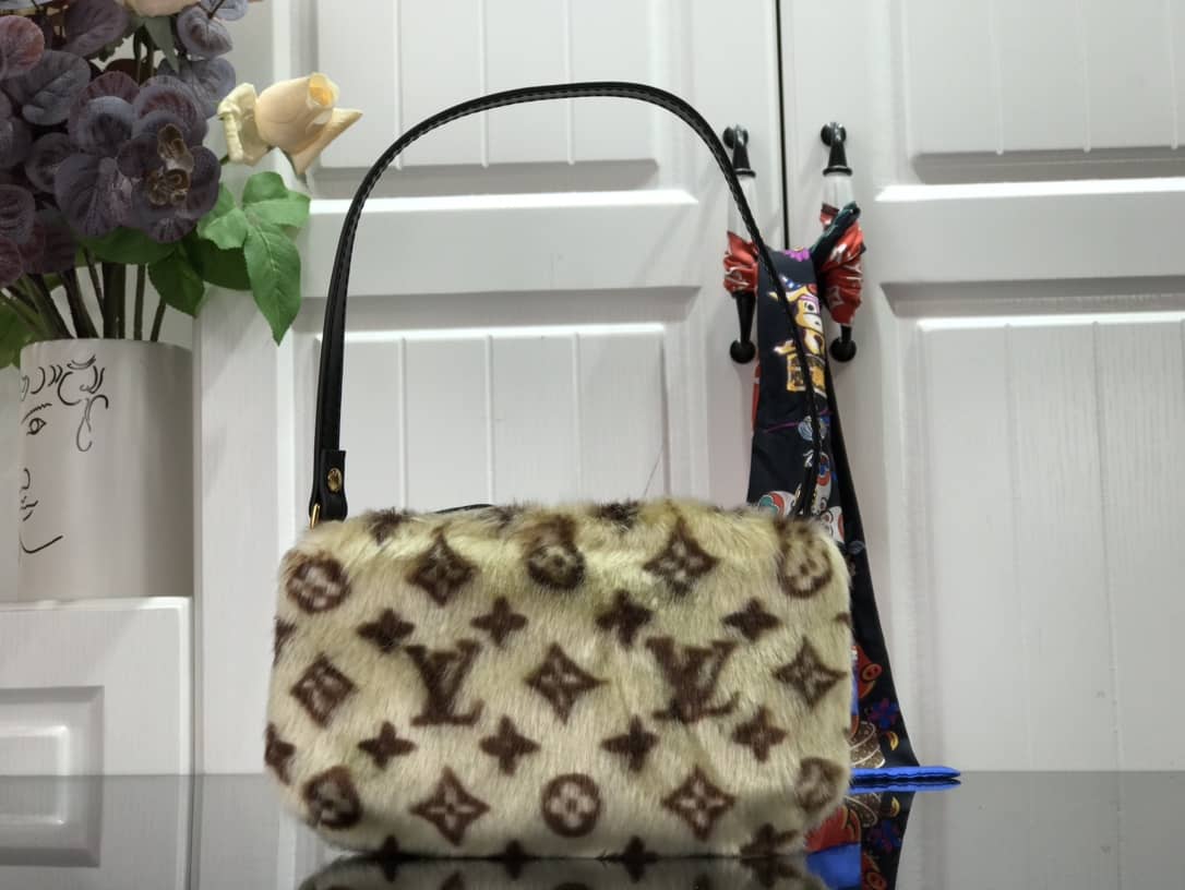 Louis Vuitton Mink Monogram Vision Milla PM Pochette - DEEPREPS