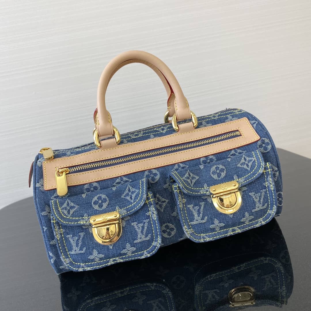 Louis Vuitton Replica Bags Speedy Neo Monogram Denim  M44462 - DEEPREPS