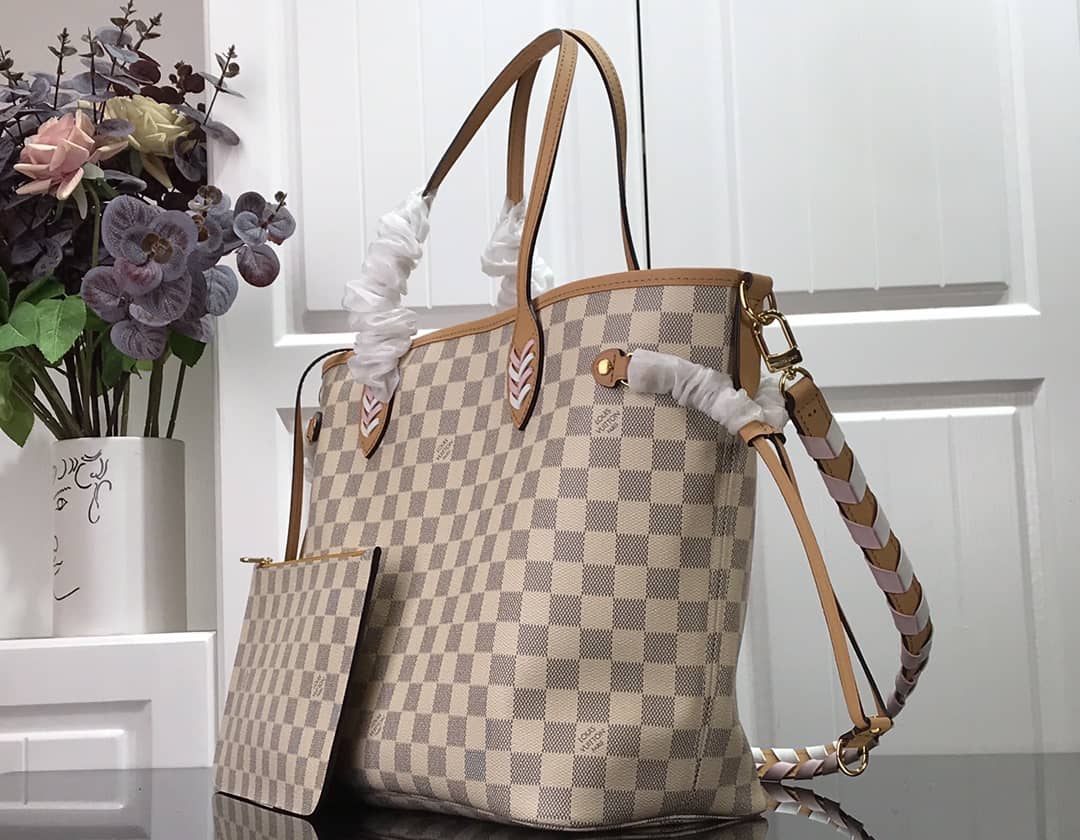 Louis Vuitton Neverfull MM Damier Azur Bag Replica N50047 - DEEPREPS