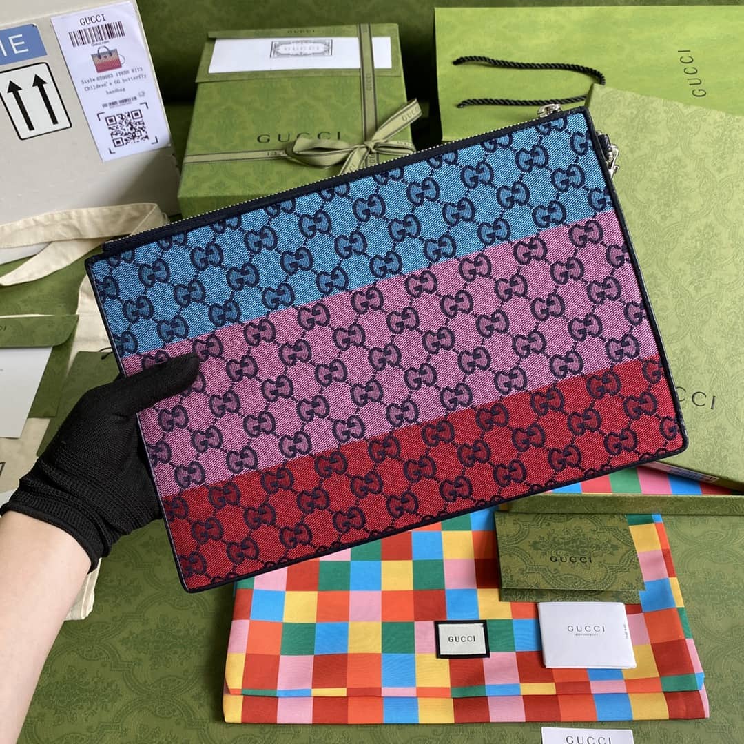 Gucci Purse Dupes Multicolor Canvas GG Pouch657581 - DEEPREPS