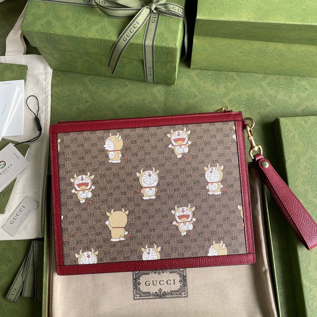 Gucci Doraemon x Gucci Pouch Clutch Replica 647804 - DEEPREPS