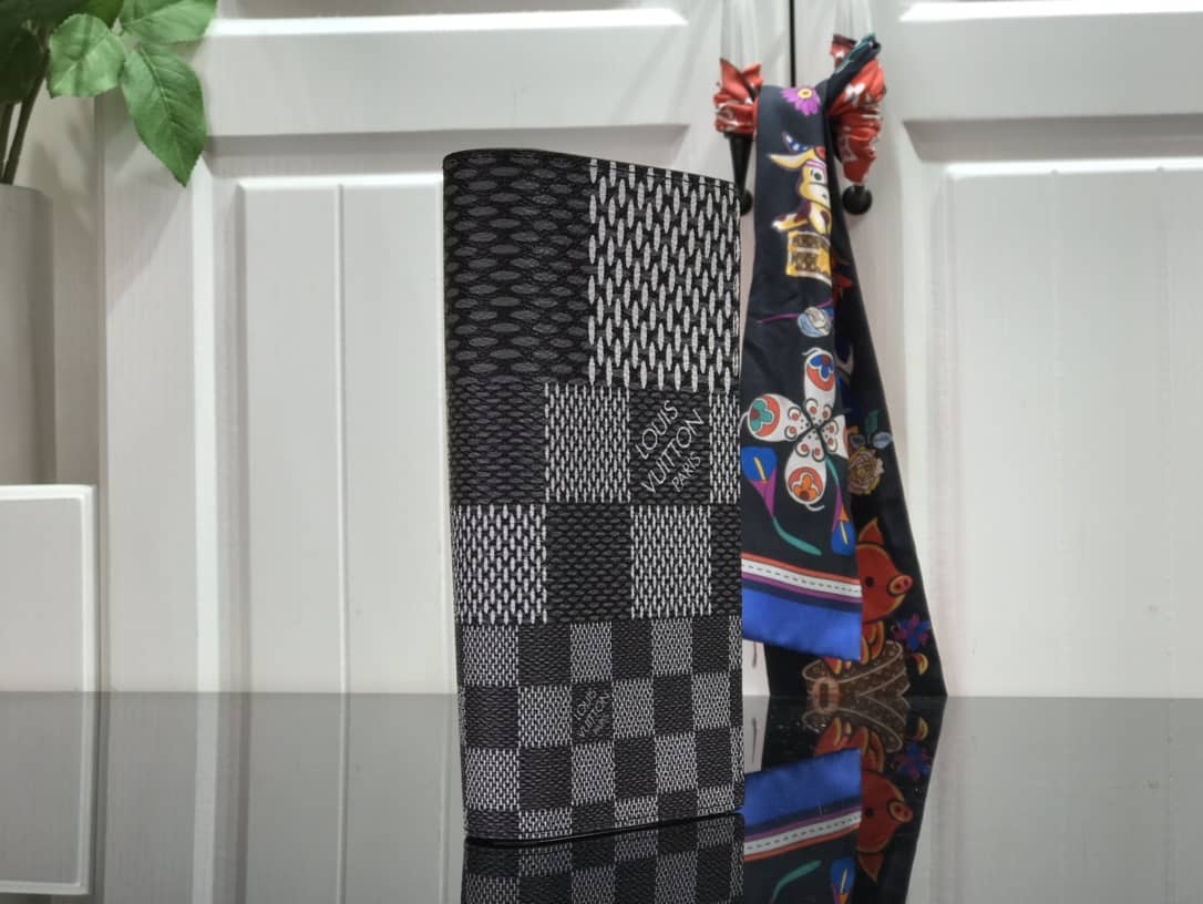 Louis Vuitton Multiple Wallet Damier Infini Leather Replica Gray N60440 - DEEPREPS