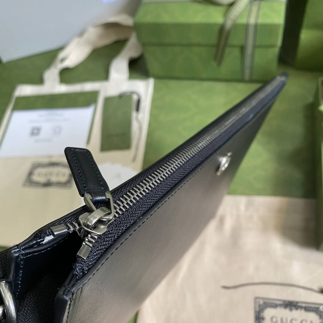 Gucci GG Marmont Leather Pouch Replica 475317 - DEEPREPS