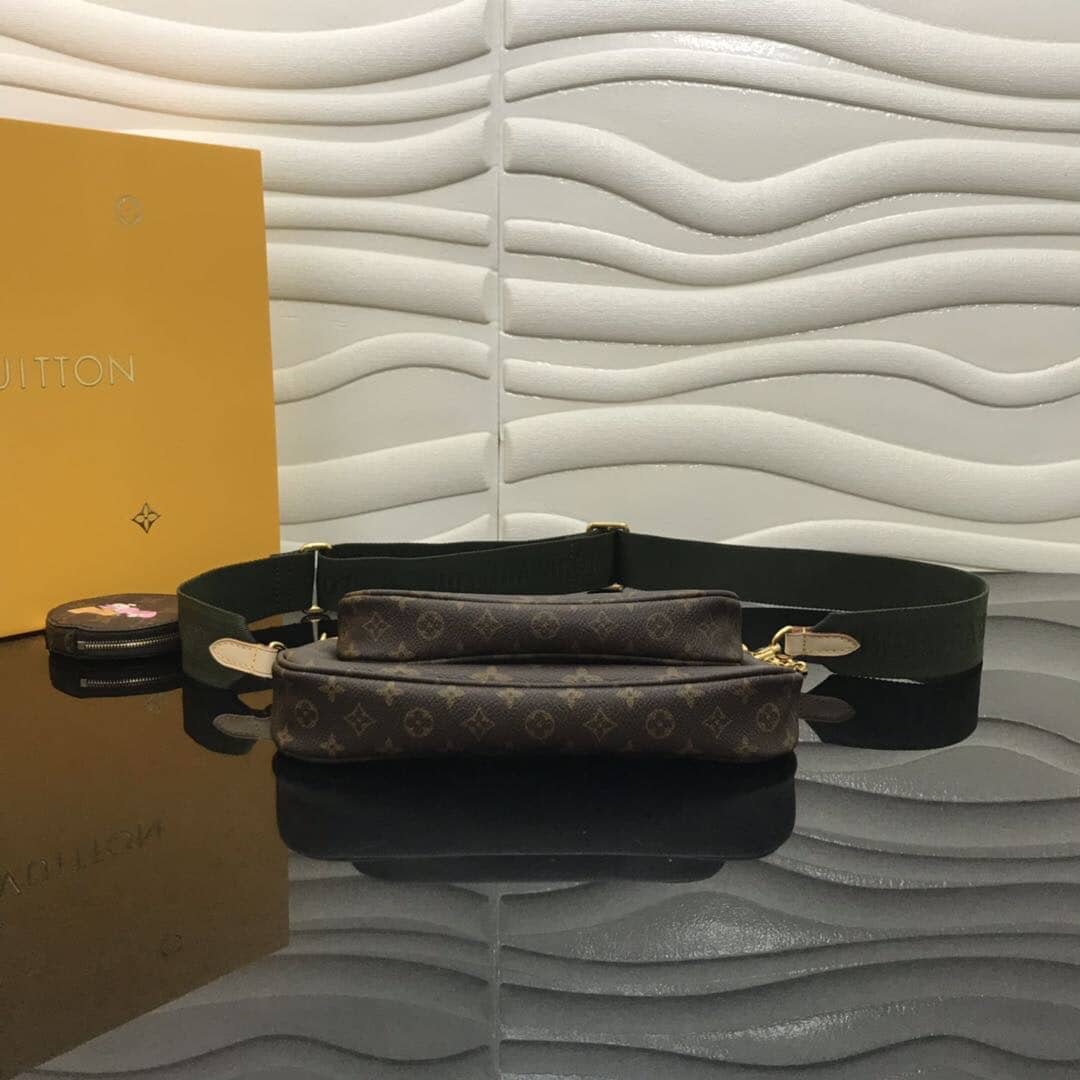 Louis Vuitton Monogram Canvas Multi Pochette Replica Green M44823 - DEEPREPS