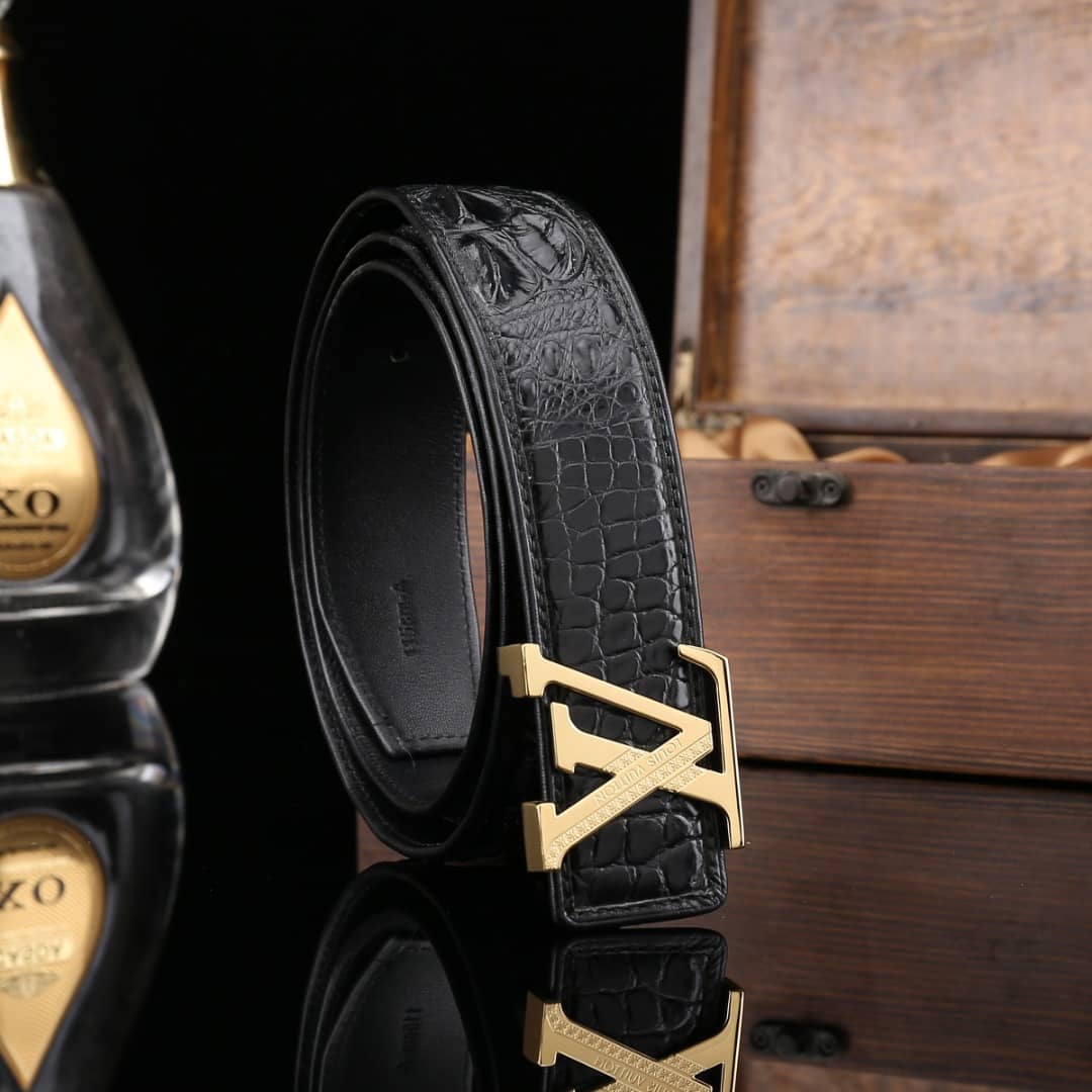 Knockoff Louis Vuitton Logo Belt 38mm - DEEPREPS