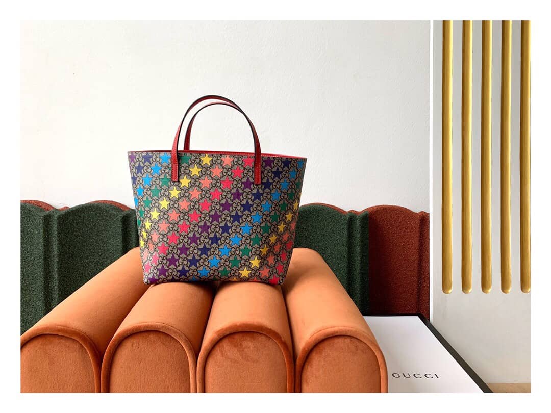 Gucci Children GG Tote With Pineapple Bag Replica Colorful 580840 - DEEPREPS