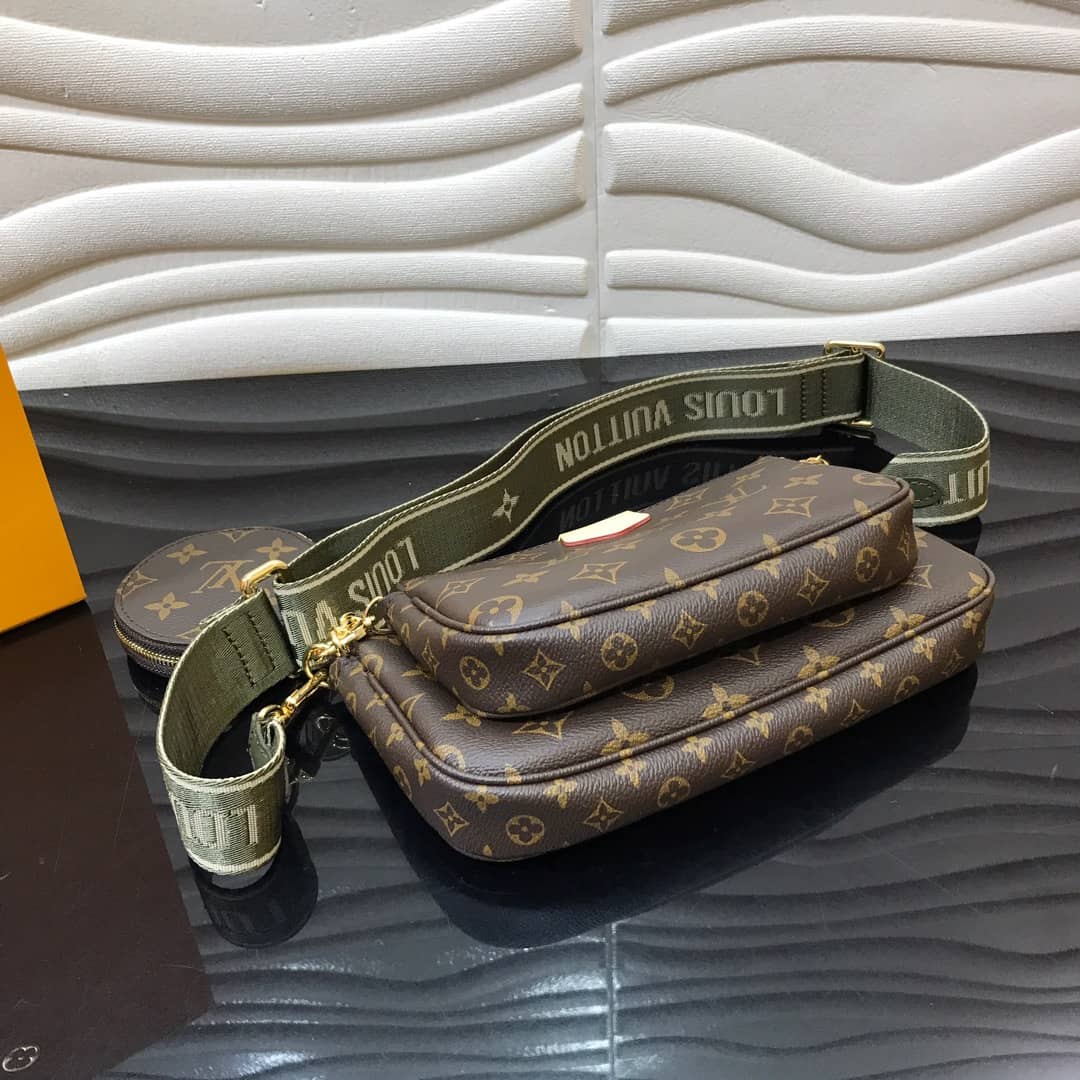 Louis Vuitton Monogram Canvas Multi Pochette Replica Green M44823 - DEEPREPS