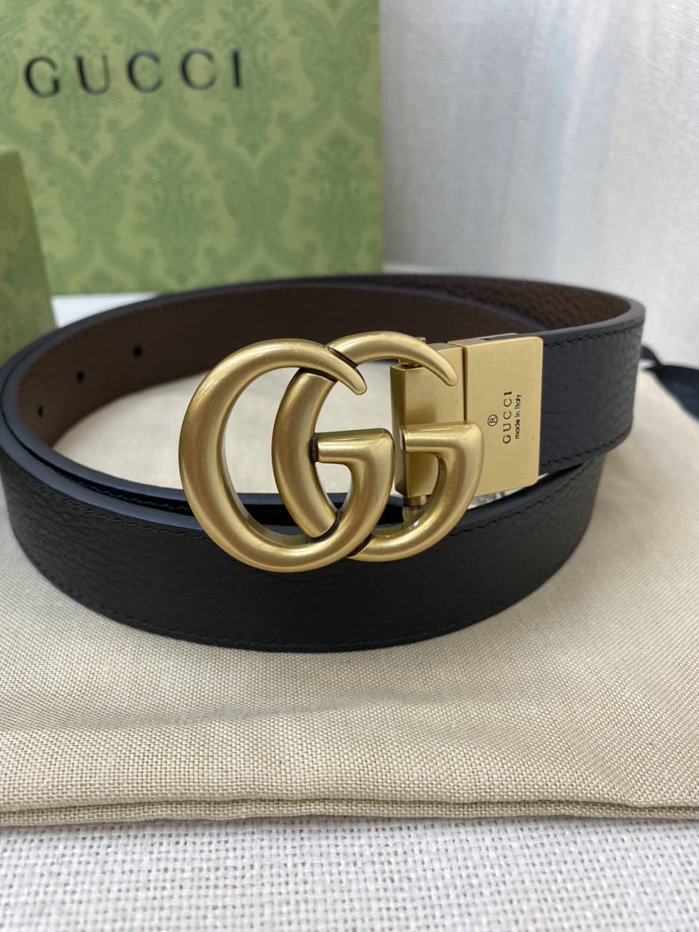 Fake Gucci Logo Belt 30mm - DEEPREPS