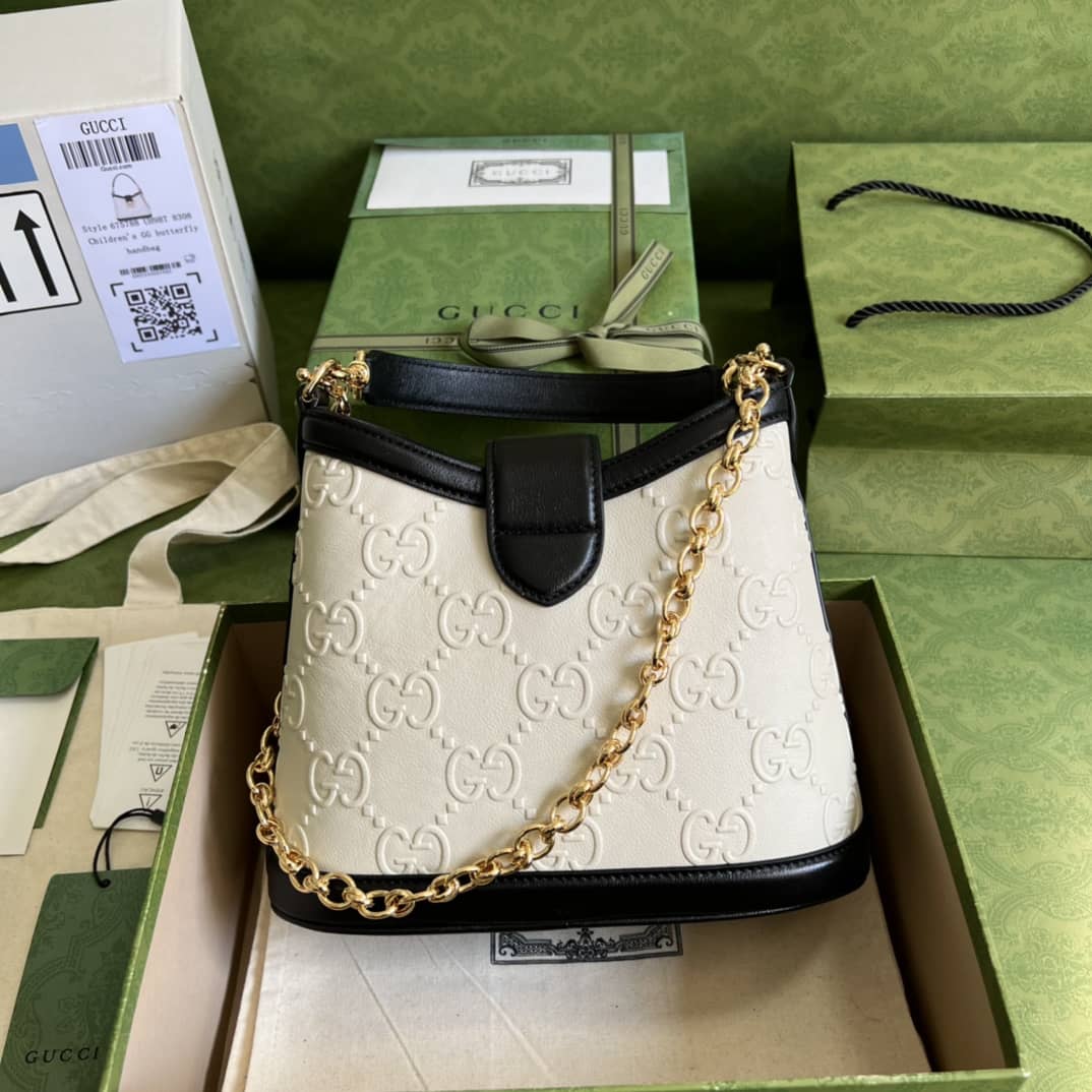 Gucci Small GG White 675788 Replica Shoulder Bag - DEEPREPS