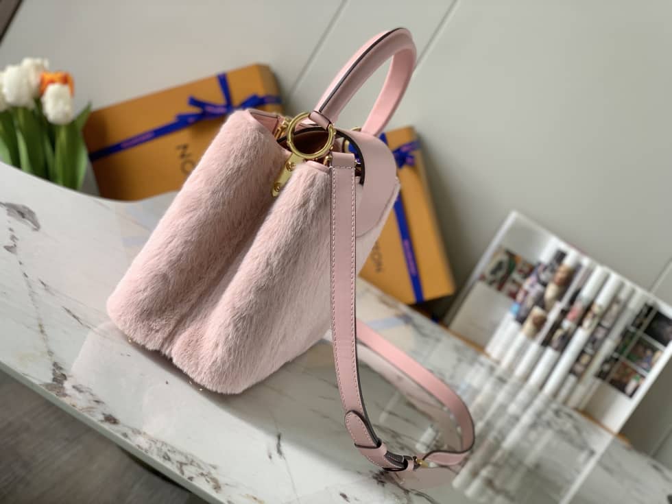 Louis Vuitton Capucines MM 2way Hand Pink M42258 Replica Crossbody Bag - DEEPREPS