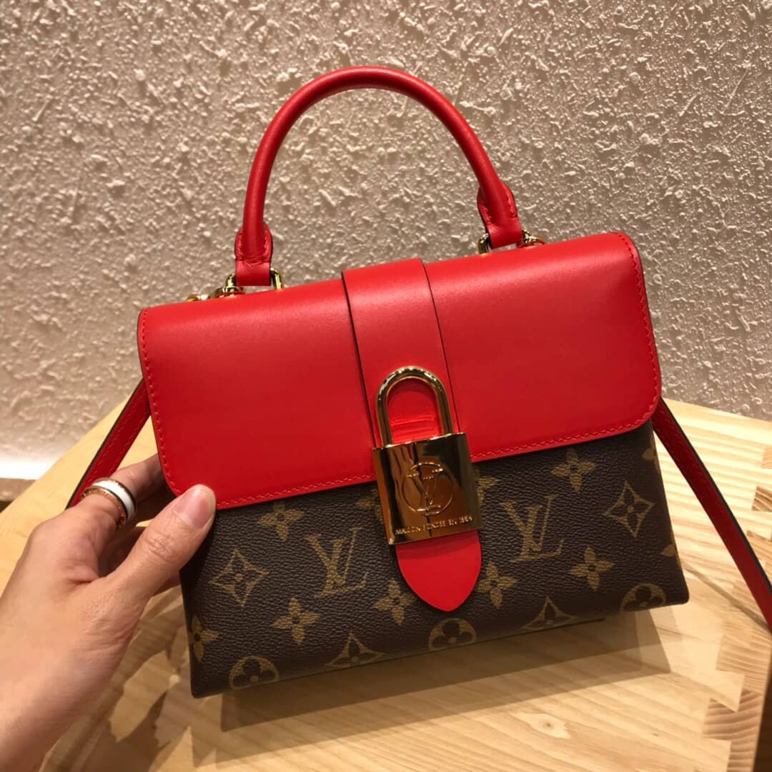 Louis Vuitton Monogram Canvas Locky BB Bag Replica Red M44321 - DEEPREPS