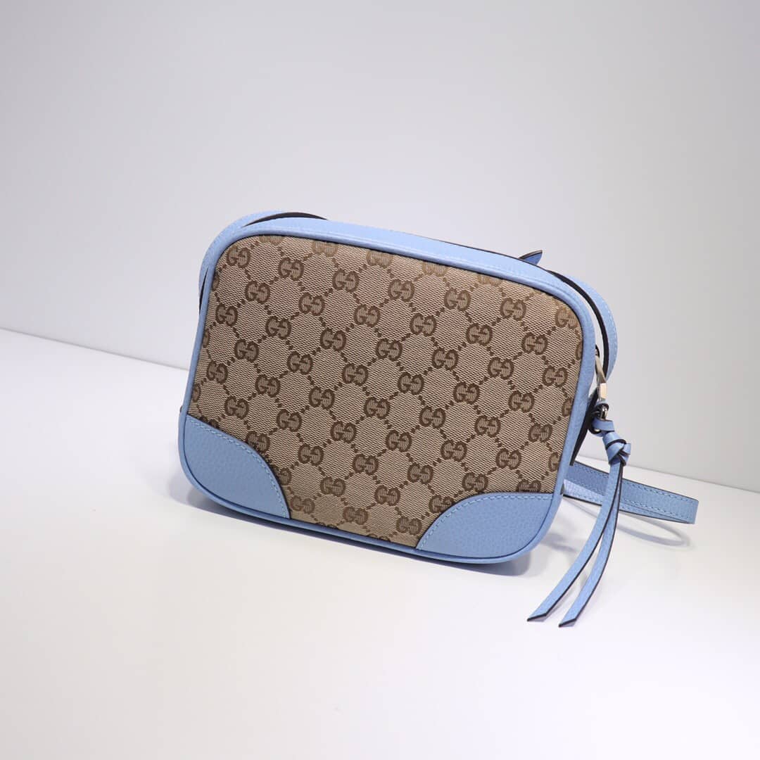 Gucci GG Canvas Messenger Bag Replica Blue 449172 - DEEPREPS