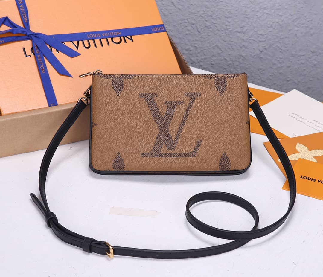 Louis Vuitton Pochette Double Zip Monogram Replica Bag M69203 - DEEPREPS