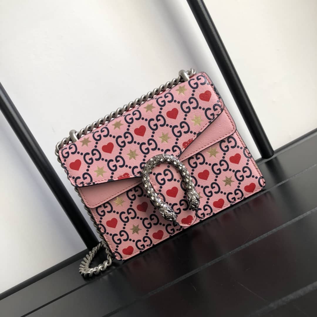 Gucci Dionysus Dupe GG Supreme Dionysus 2way Mini Chain Shoulder Bag  Pink 421970 - DEEPREPS