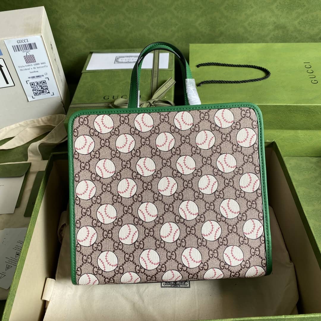 Gucci GG Printed Multicolor Kids Girl Tote Replica 605614 - DEEPREPS