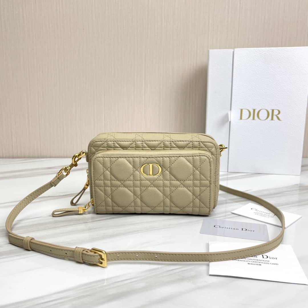 Christian Dior Caro Double Calfskin Pouch - DEEPREPS
