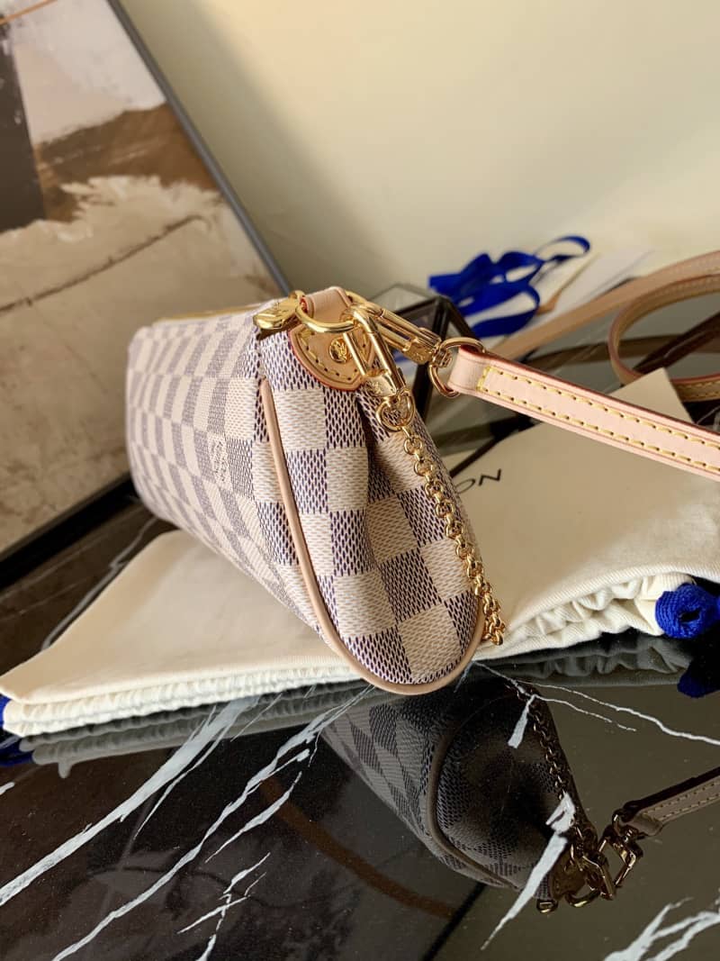 Louis Vuitton Eva 2way Damier Azur Replica Crossbody Bag N55214 - DEEPREPS