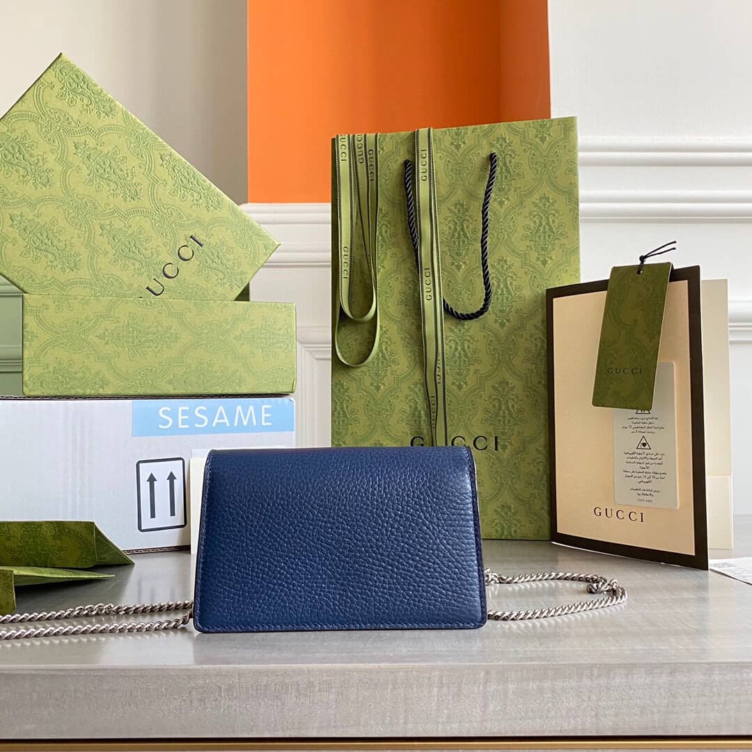 Gucci Dionysus GG Supreme Super Mini Bag Replica Blue 476432 - DEEPREPS