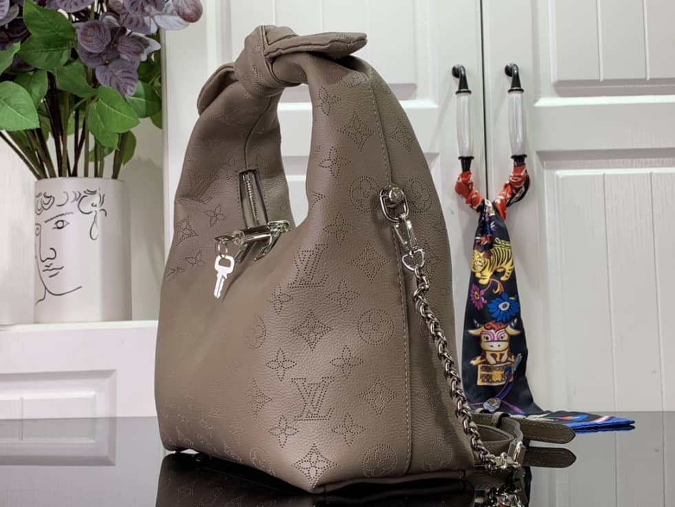 Louis Vuitton Why Knot PM Mahina Leather M20701 Replica Hobo - DEEPREPS