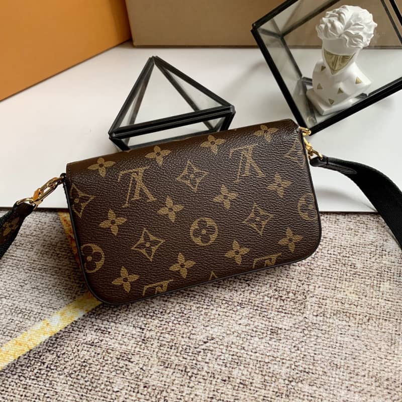 Louis Vuitton Monogram Multi Pochette Félicie Replica Shoulder Bag Green M80091 - DEEPREPS