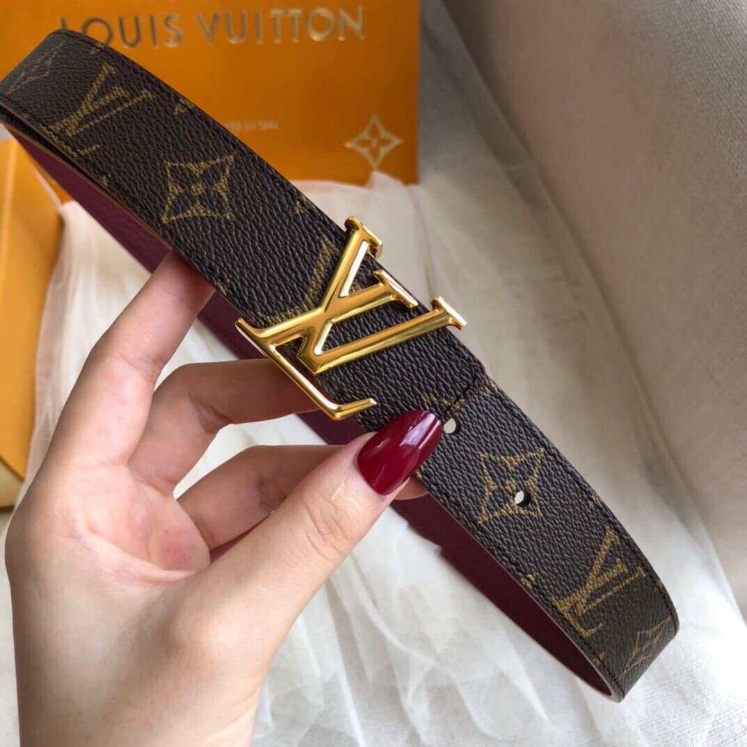 7 Star Louis Vuitton Leather Belt 30mm For Lady - DEEPREPS