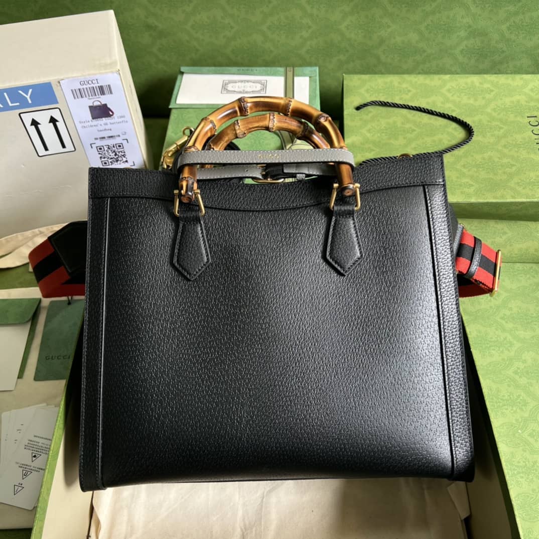 Gucci Diana Medium Black 678842 Replica Tote Bag - DEEPREPS