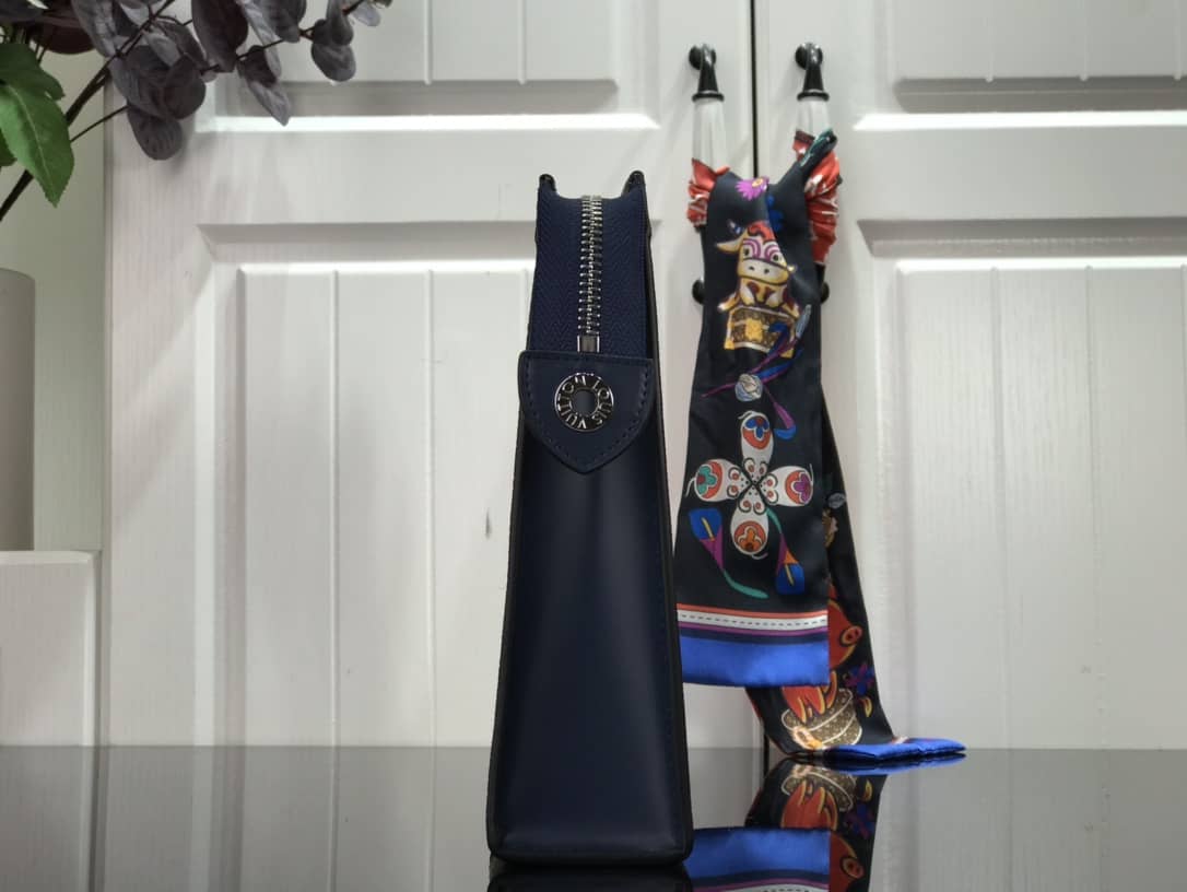 Louis Vuitton Replica Pochette Voyage MM Epi Damier Leather Blue M56827 - DEEPREPS