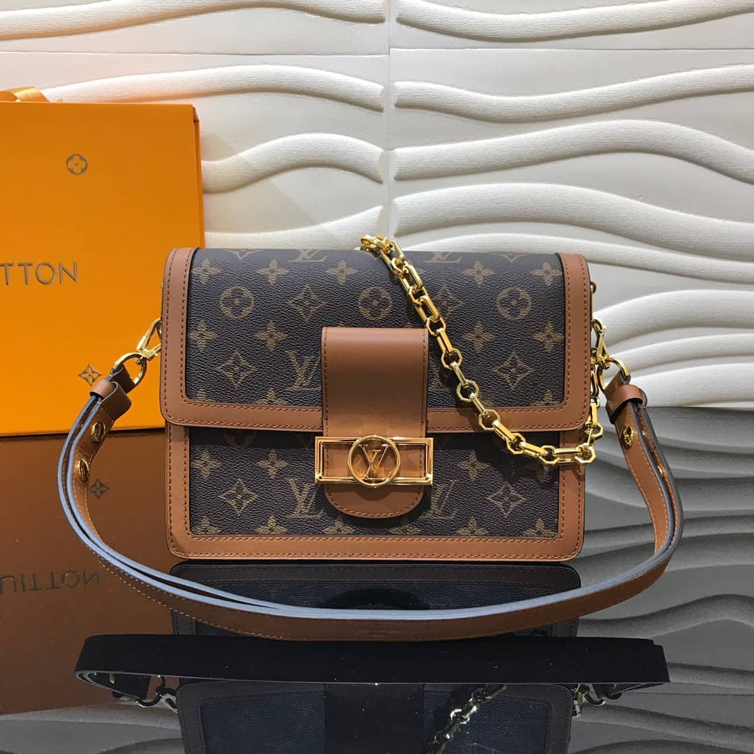 Louis Vuitton Monogram MM Reverse Dauphine Shoulder Bag Replica M44391 - DEEPREPS