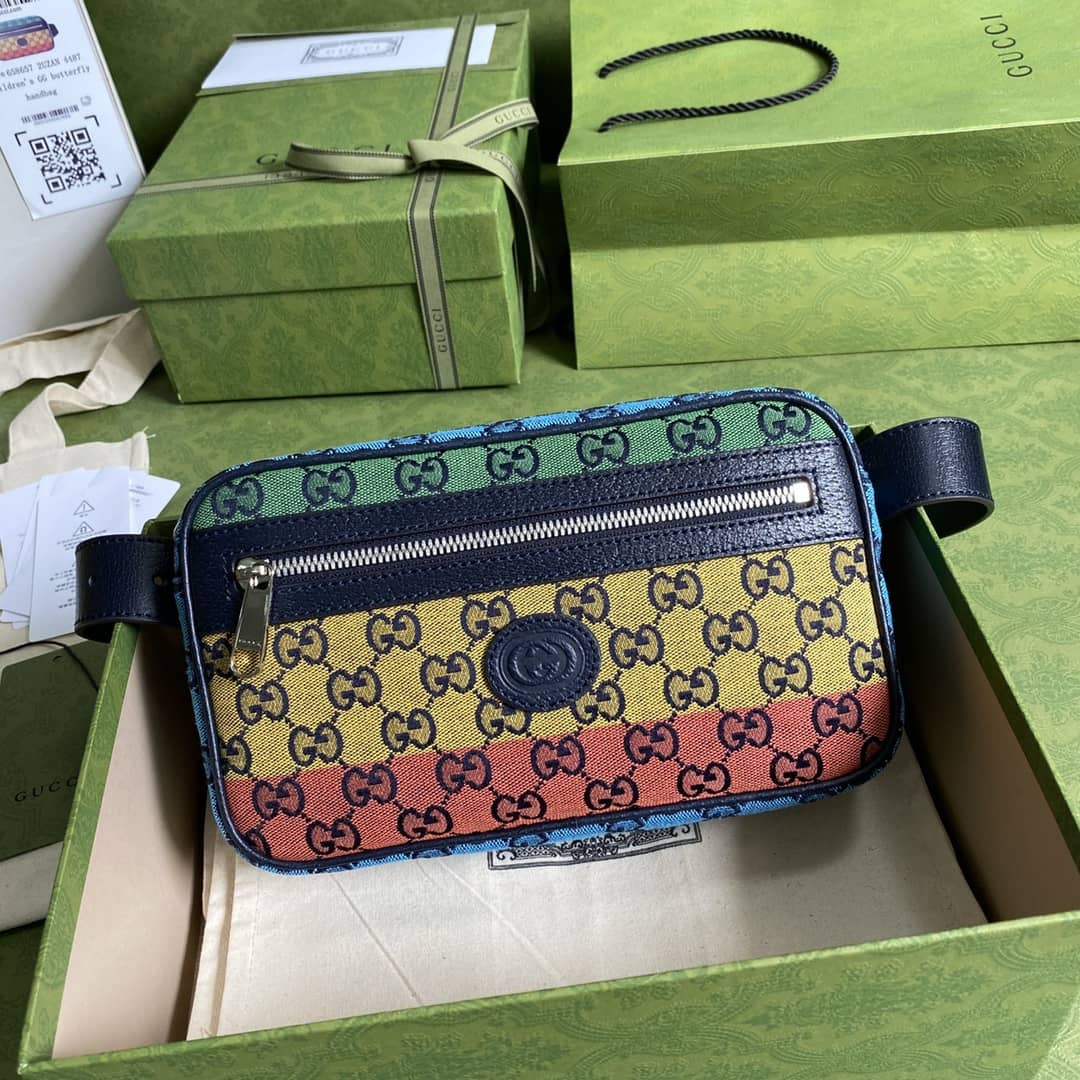 Gucci GG Multicolor Belt Bag Replica 658657 - DEEPREPS