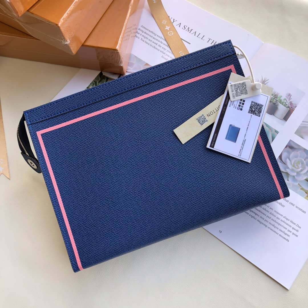 Louis Vuitton Taiga Leather Pochette Voyage MM Replica M30577 - DEEPREPS