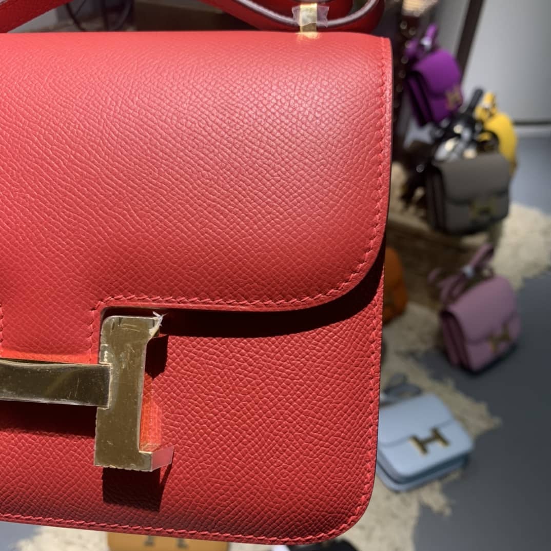 Hermes Birkin Replica Constance Bag 18CM Epsom Leather - DEEPREPS