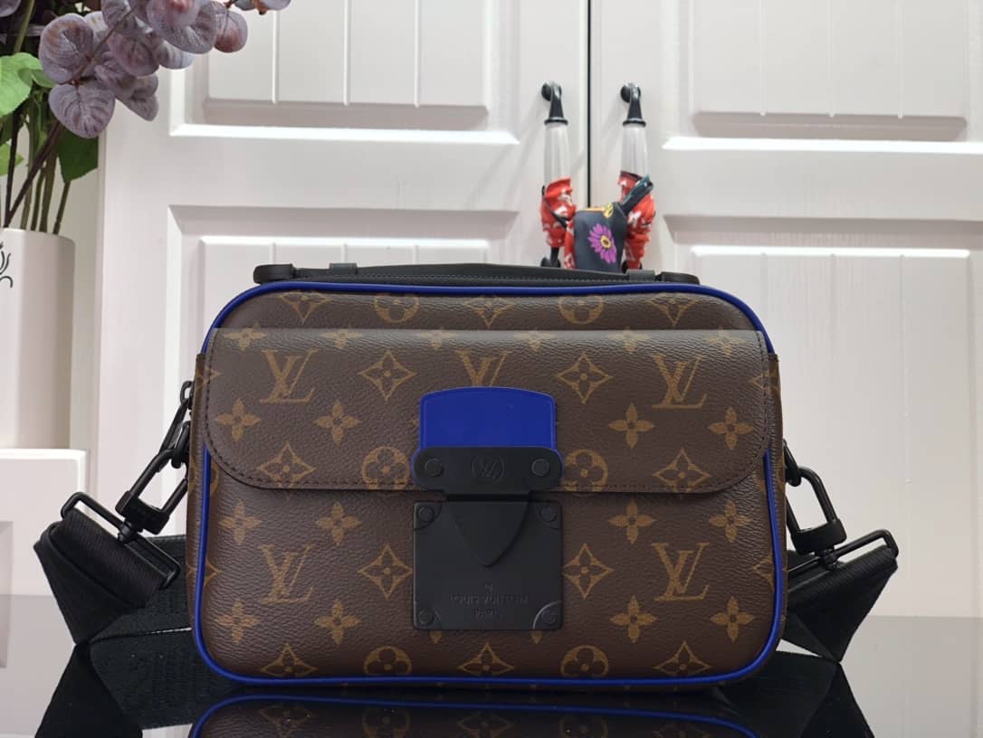 Louis Vuitton Lock Monogram Macassar Canvas Messenger Bag Replica M45806 - DEEPREPS