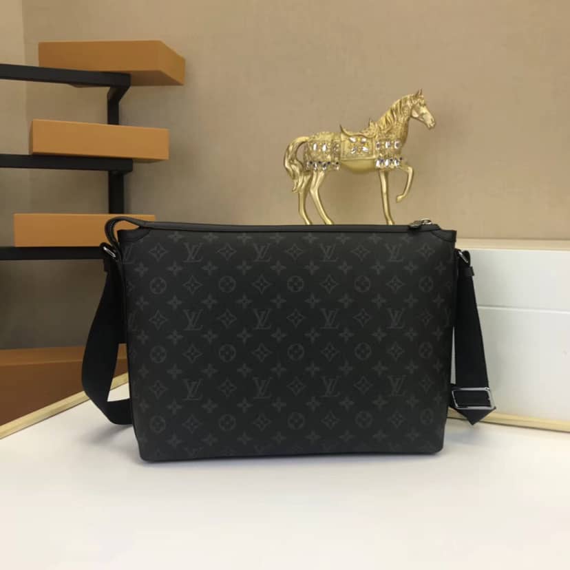 Louis Vuitton Odyssey Monogram Eclipse MM Messenger Bag Replica M44224 - DEEPREPS