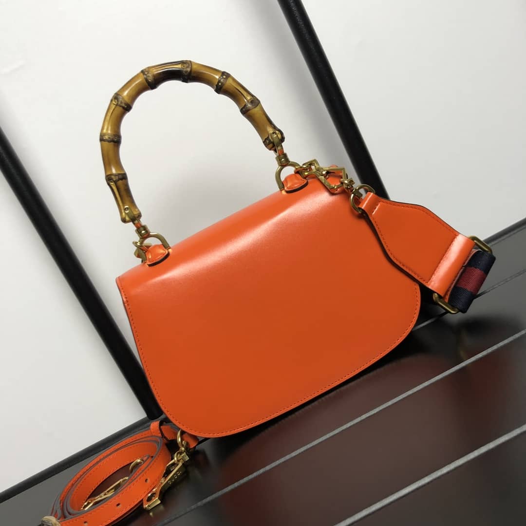 Gucci Bamboo 1947 Small Top Handle Bag 675797 Red Replica - DEEPREPS