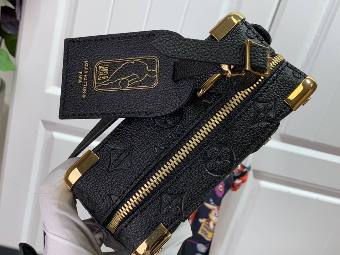 Louis Vuitton X NBA Handle Trunk Ball Grain Leather Replica Crossbody Bag M57971 - DEEPREPS