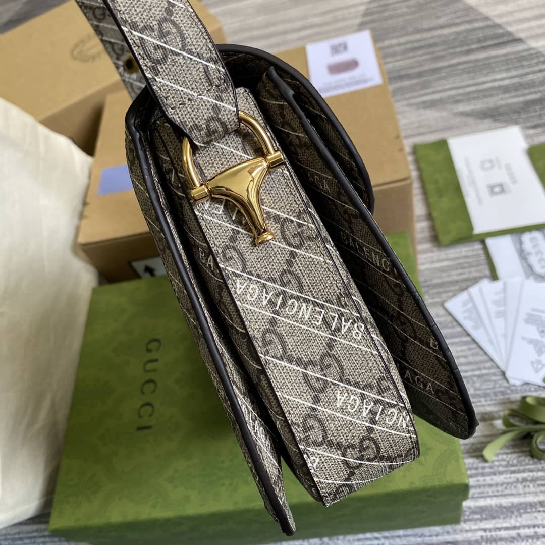 Gucci 1955 Horsebit Supreme Shoulder Bag Replica 602204 - DEEPREPS