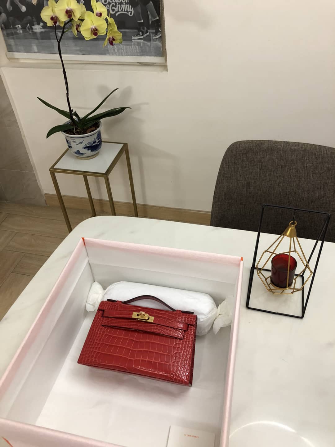 Hermes Kelly Dupe 22CM Crocodile Shiny Replica Bag - DEEPREPS