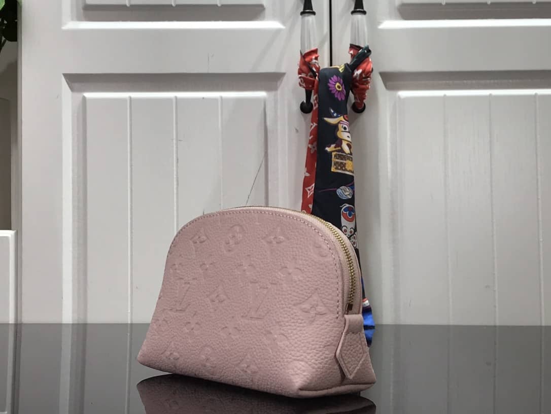 Louis Vuitton Pochette Dupe Monogram Cosmetic Pouch  Pink M47515 - DEEPREPS