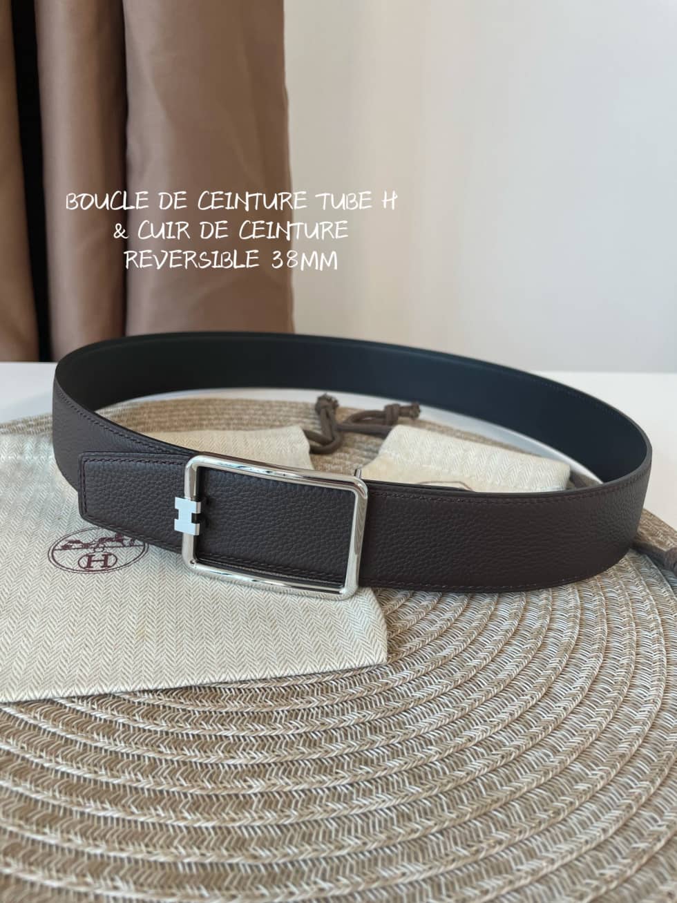 Fake Hermes Logo Belt 38mm - DEEPREPS